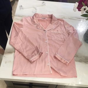 Satin pajama top